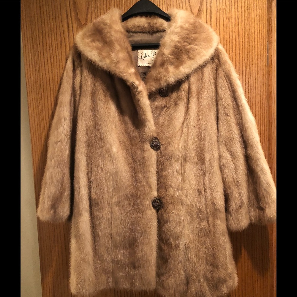 Vintage Mink real fur coat mint condition